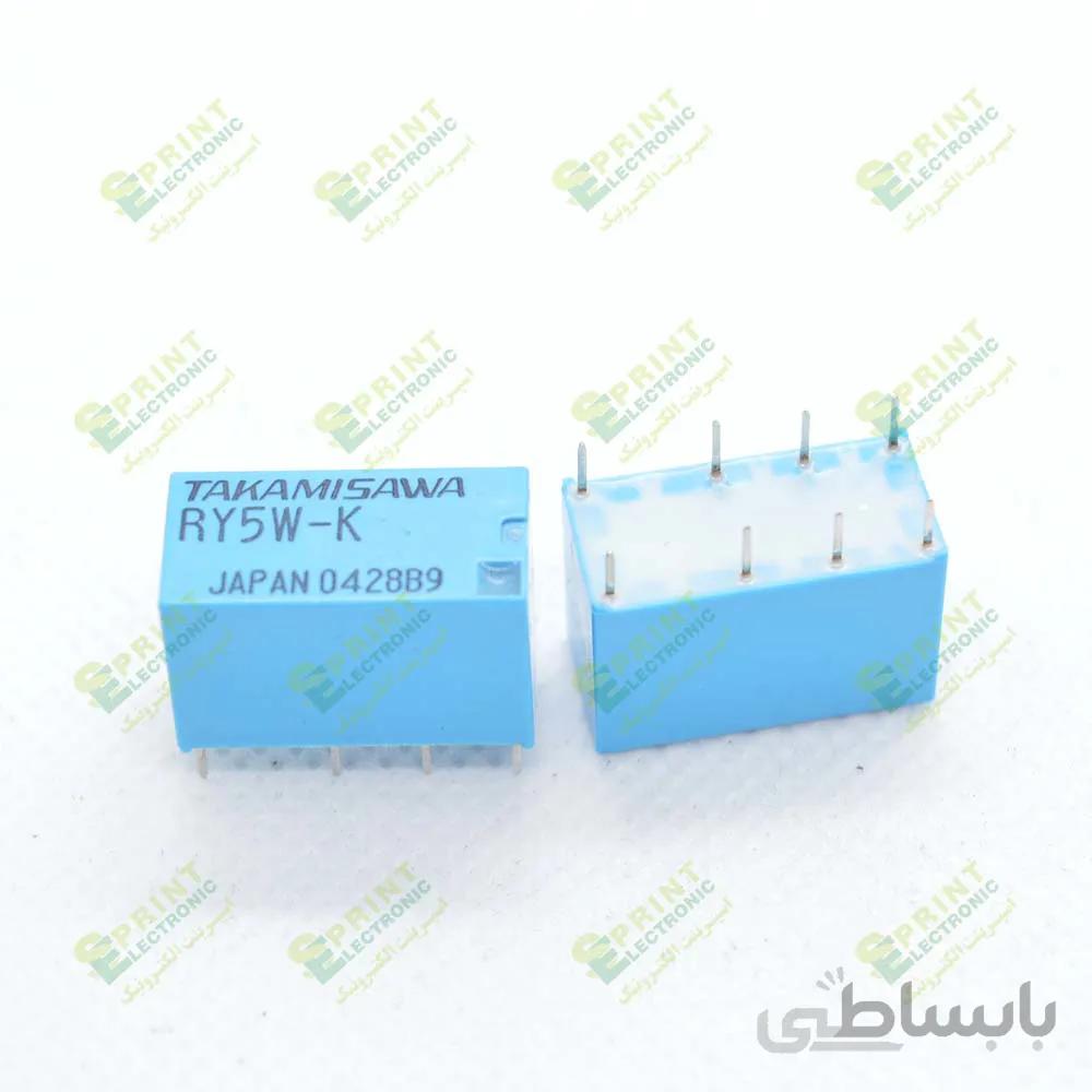 رله 5 ولت مخابراتی 8 پایه 2 آمپر Takamisawa RY5W-K