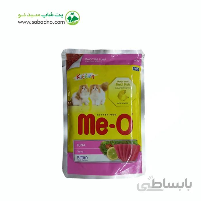 پوچ گربه مئو با طعم ماهی تن و سبزیجات 80 گرمی