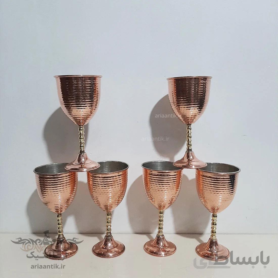سرویس شراب خوری مسی پایه برنجی