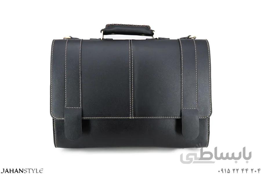 کیف اداری چرم طبیعی گاوی رنگ مشکی