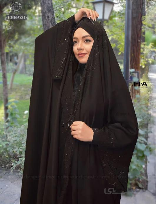 چادر عربی یاسمین تمام نگین