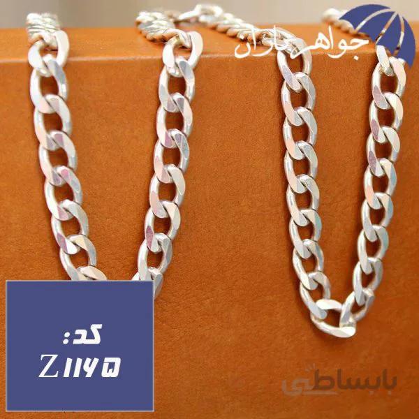زنجیر نقره ترک ۹۲۵ عیار ۵۰ سانت مدل کورب (کارتیر) کد Z_1165