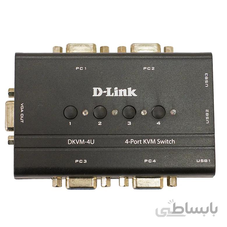 سوییچ 4 پورت KVM USB دی-لینک مدل DKVM-4U