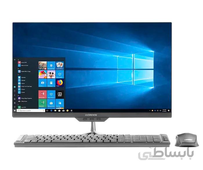 کامپیوتر همه کاره 23.8 اینچی گرین مدل GX24-i318S ا کامپیوتر آماده AIO گرین GX24-i318S Core i3 8GB 1TB 120GB SSD Intel All-in-One PC