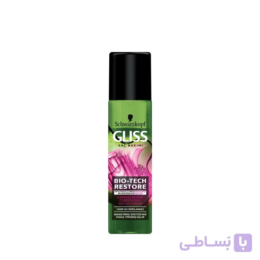 اسپری دو فاز تقویت کننده مو گلیس Gliss ا Gliss Bio Tech Liquid Conditioner 200 ml