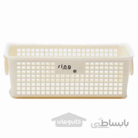 سبد پلاستیکی RING رنگ سفید ۵۲۵(ساخت ‌ژاپن)
