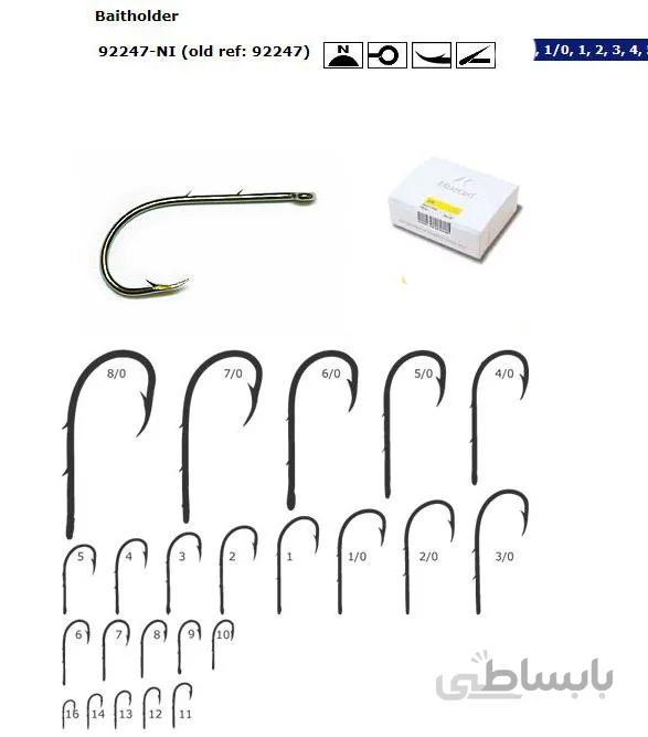 قلاب پایه بلند نیکل موستاد نروژ سایز 9 بسته 10 عددی