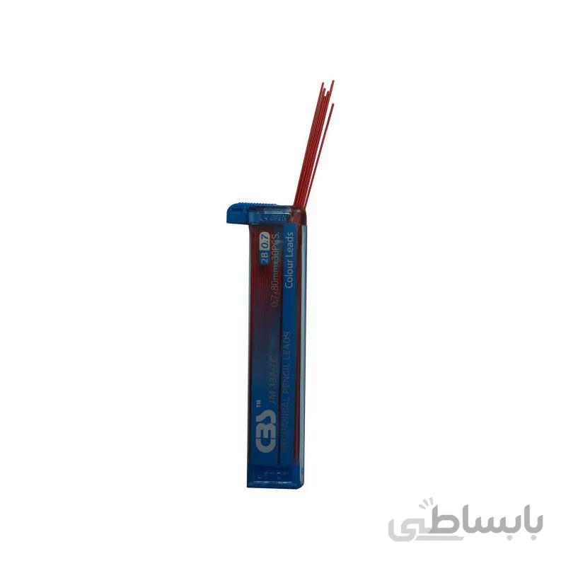 نوک مداد نوکی قرمز 0.7 میلی متر بسته 30 عددی