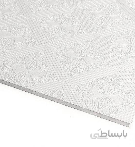 تایل معمولی روکش PVC مدل طرحدار کناف ایران (239 / الماس)