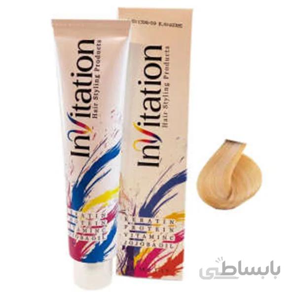 رنگ مو اینویتیشن شماره wa.9 رنگ ویفری روشن 120 میل