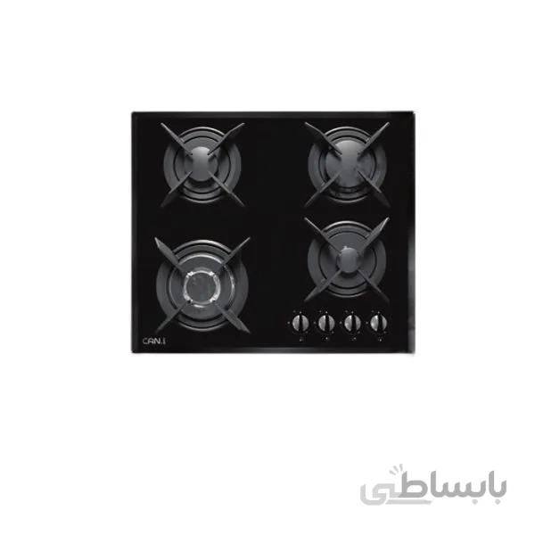 اجاق گاز ۴ شعله شیشهای کن مدل IG-6401 ا Can Gas Hob model IG-6401