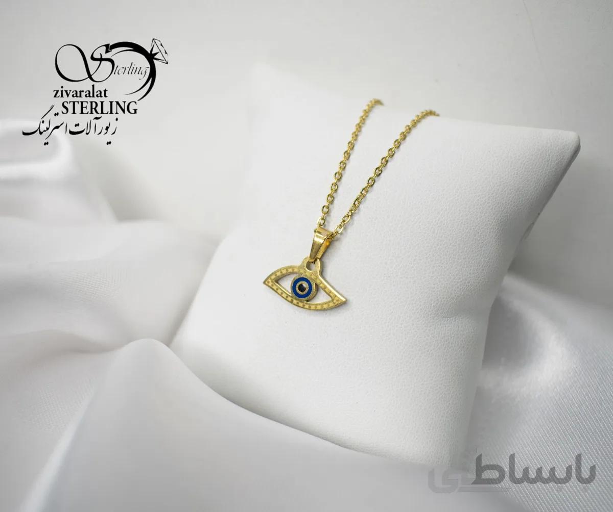 گردنبند زنانه طرح چشم نظر