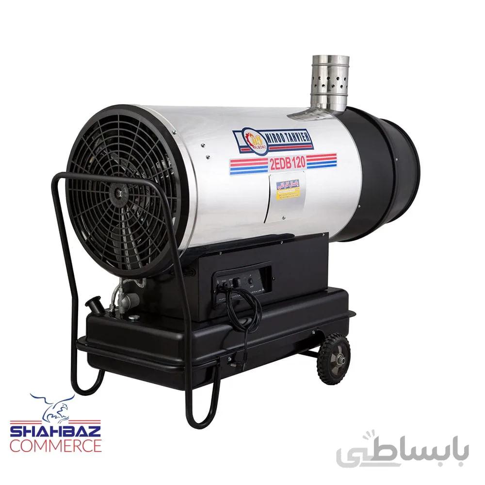 جت هیتر دوموتوره دوگانه سوز دودکش‌دار باکدار مدل 2EDB-120