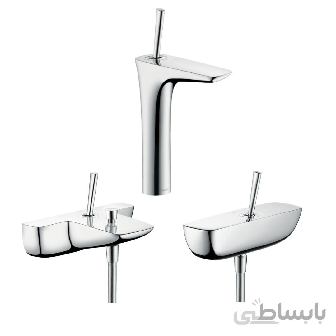 ست شیرآلات روکار هانس گروهه مدل Puravida کد KH1068 (سه تکه) ا Hansgrohe Puravida set