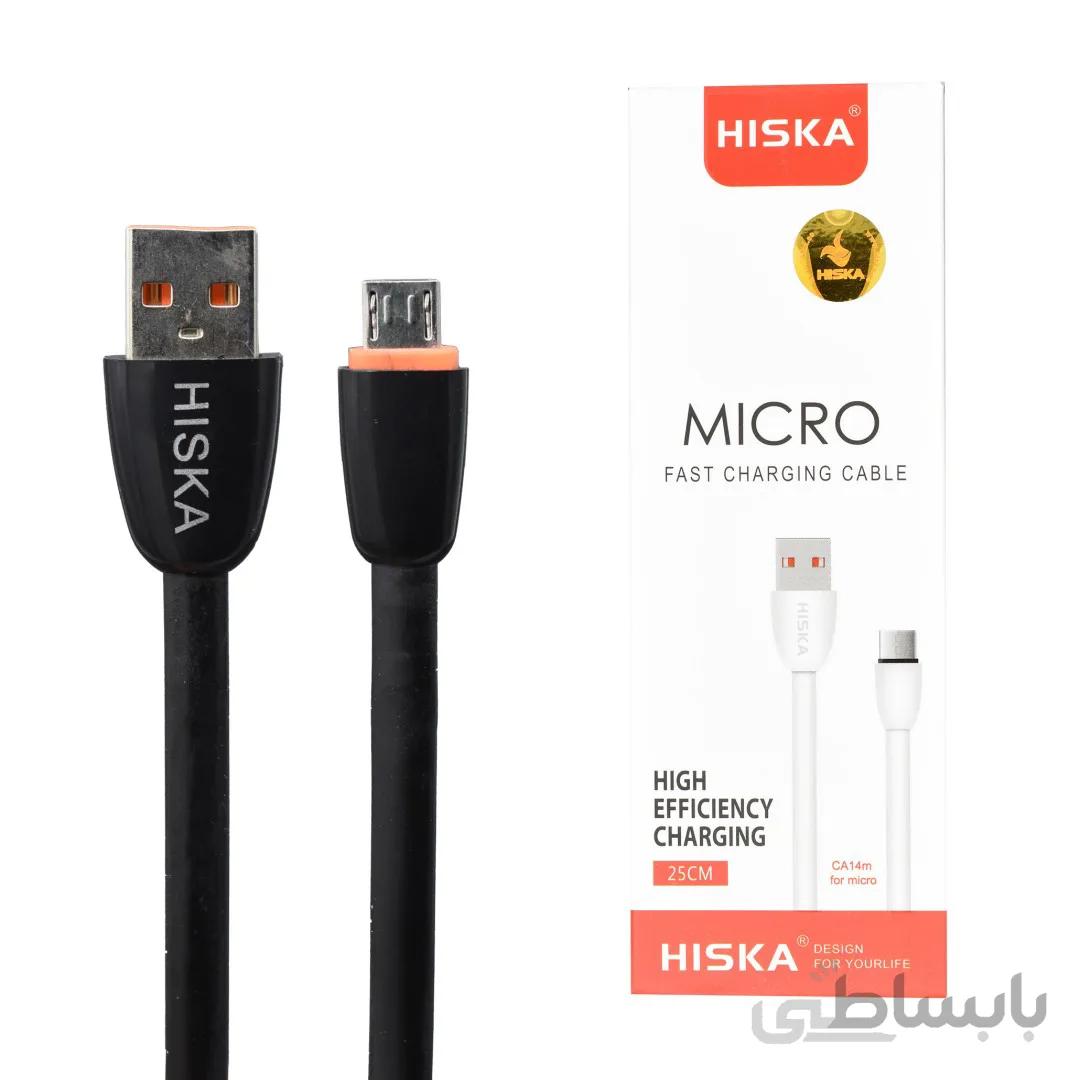 کابل شارژ میکرو پاوربانکی هیسکا مدل CA14M ا Hiska CA14M micro power bank charging cable