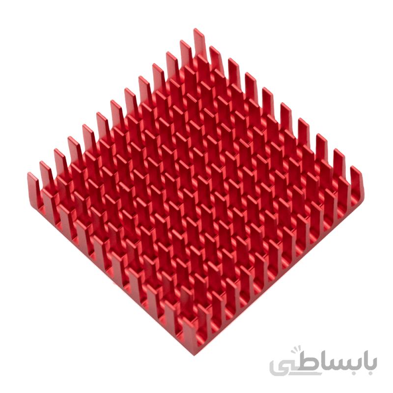 هیت سینک سایز 4x4cm مخصوص المان سردکننده رنگ قرمز