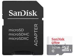 کارت حافظه سن دیسک مدل SanDisk Ultra microSDHC UHS-I Card 32G 100MB/s با آداپتور