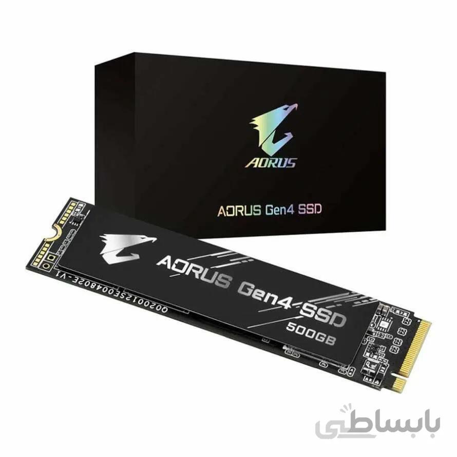 اس اس دی گیگابایت AORUS Gen4 M.2 2280 NVMe 500GB ا Gigabyte AORUS Gen4 M.2 2280 NVMe 500GB SSD