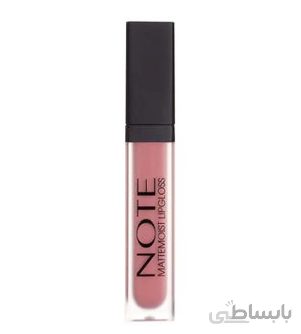 ‫رژ لب مایع مات نوت مدل Matte Moist شماره 414 ا Note Matte Moist Lip Gloss No.414 Pinky Milk