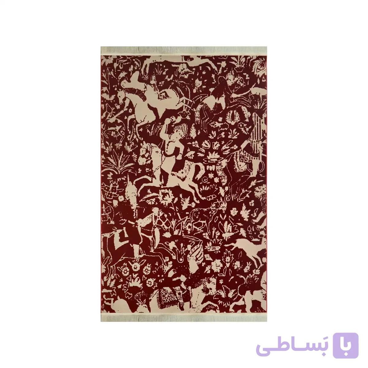 فرش مدرن 1200 شانه طرح رزم لاکی — تصویر 1