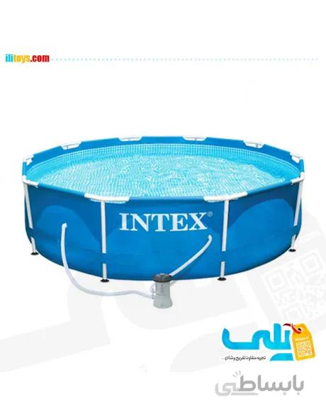 28202 استخر پیش ساخته فریمی برزنتی گرد با پمپ تصفیه 76 * 305