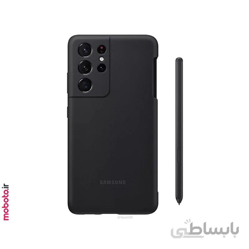 کاور سیلیکونی سامسونگ به‌همراه قلم S Pen مناسب گلکسی S21 Ultra 5G