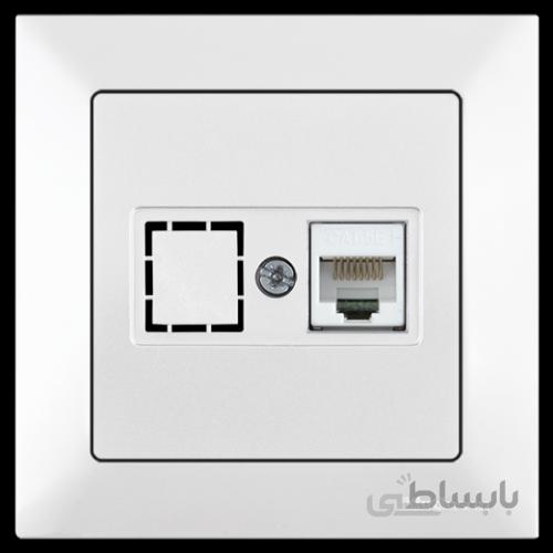 پریز شبکه تکی cat5 multusan