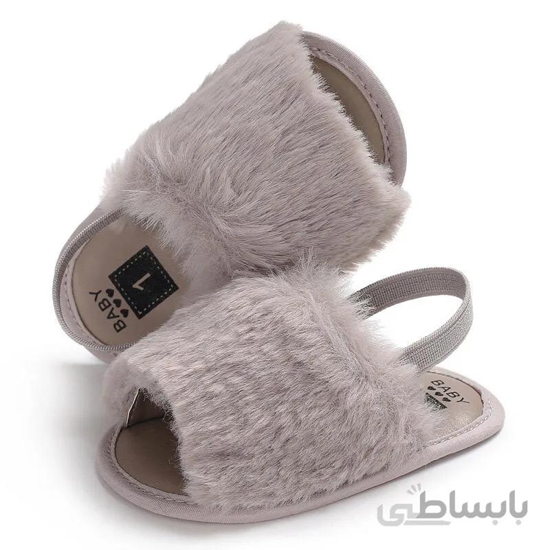 صندل خزدار طوسی