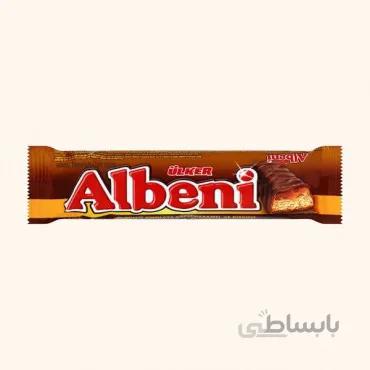 بیسکویت با لایه کارامل و شکلات آلبنی