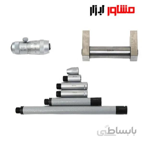 ست میکرومتر لوله اینسایز داخل سنج 500 50 میلی متر مدل 500 3222