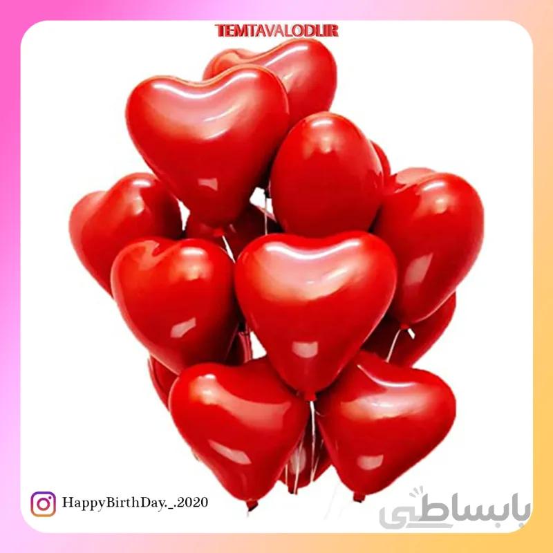 بادکنک لاتکس قلبی