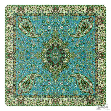 رومیزی مربع ترمه طرح سالار کد 814