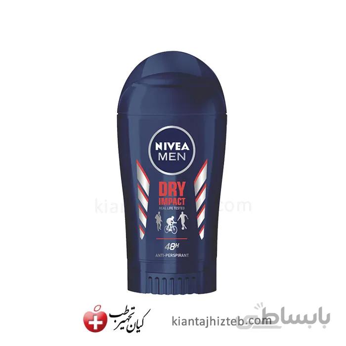 مام صابونی ضد تعریق مردانه NIVEA مدل Dry Impact حجم 40 میل