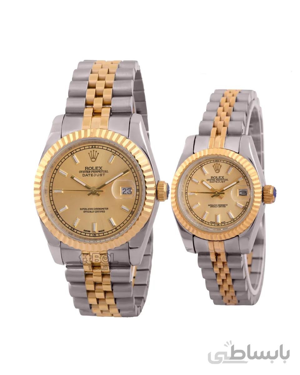 ساعت مچی ست رولکس ROLEX DATE JUST S/G/G