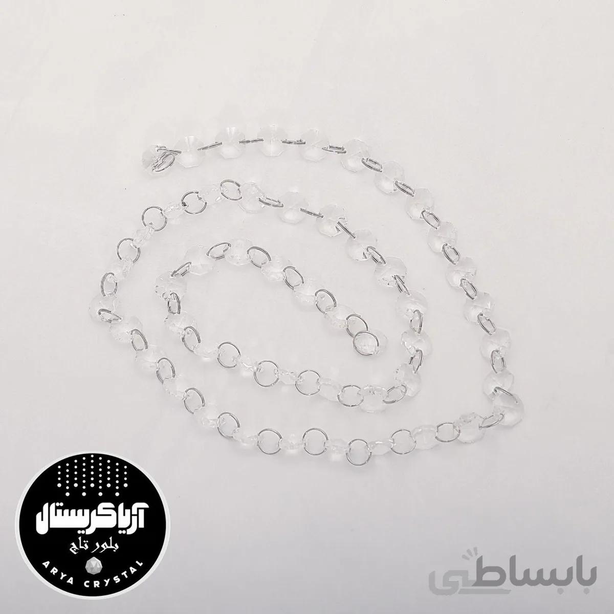 ریسه یک متری بیرنگ کریستالی 50 عددی