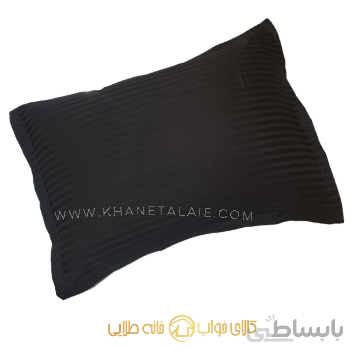 روبالشی ۷۰*۵۰ طرح هتلی مشکی برند دیاموند