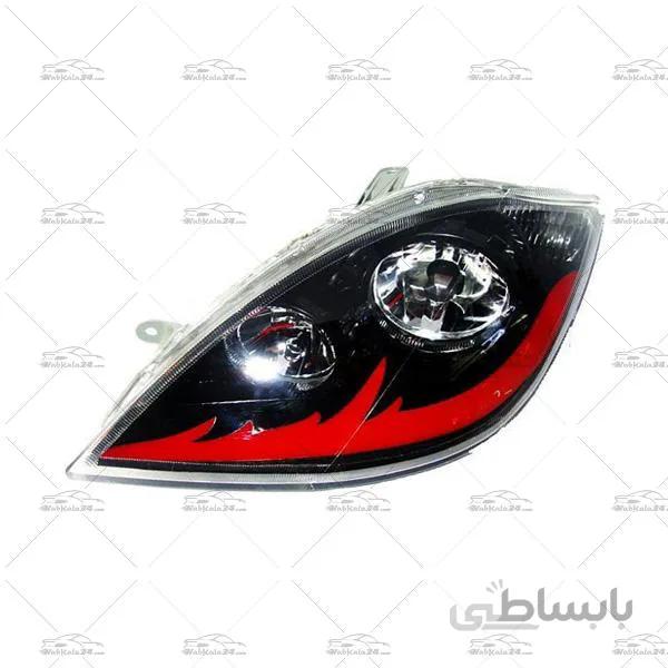 چراغ جلو اسپرت تیبا طرح موج قرمز