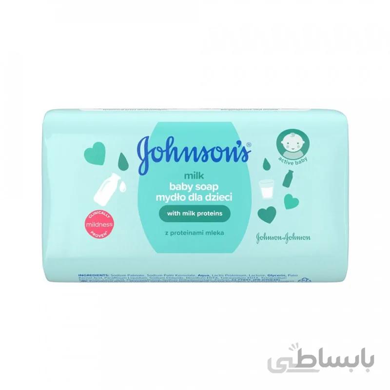 صابون بچه جانسون با رایحه شیر 100 گرم