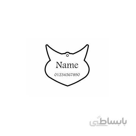 تگ شناسایی حیوانات - مدل سر گربه