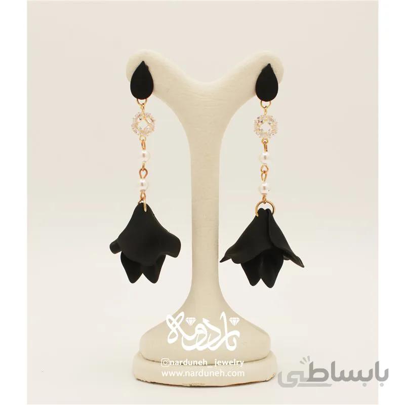 گوشواره گل رز واژگون فانتزی -14