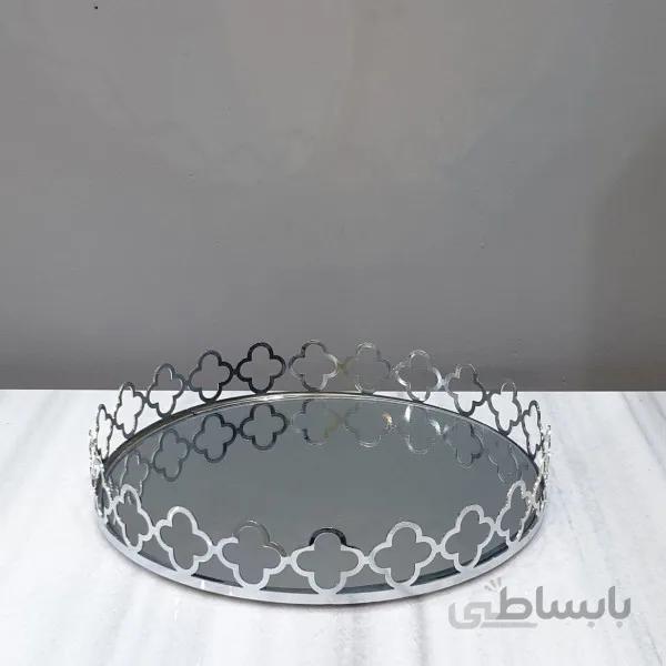 سینی کف آینه ایی طرح گشنیز