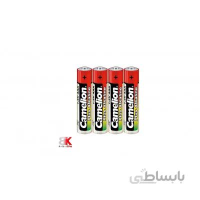 باتری نیم قلمی کملیون آلکالاین کارتی 4 تایی camelion plus Alkaline