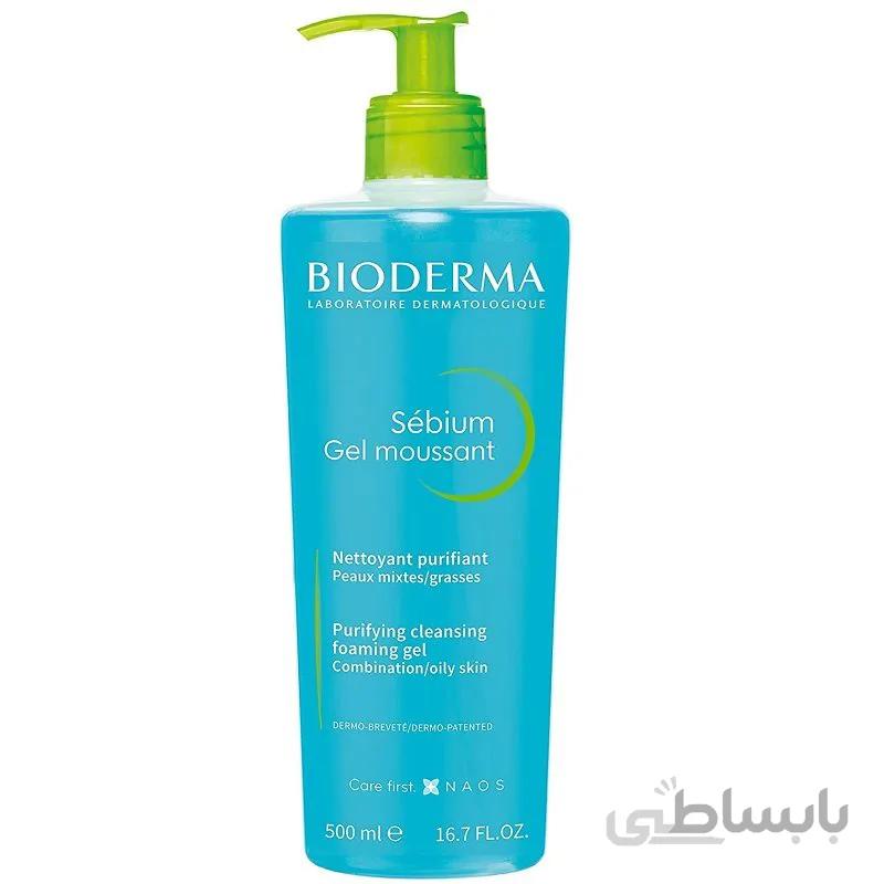 ژل فوم شوینده صورت سبیوم پوست چرب و مختلط بایودرما ا BIODERMA SEBIUM MOUSSANT