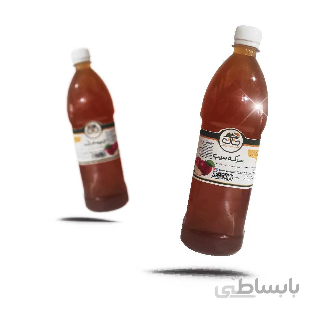 سرکه سیب ارگانیک و طبیعی 1 لیتری