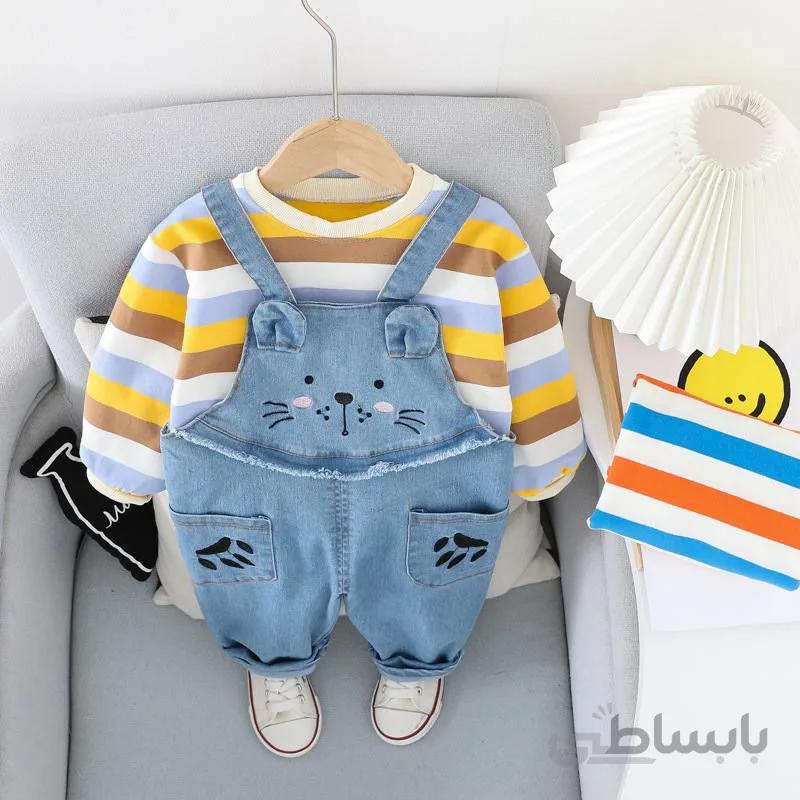ست دوتیکه بیلر و بلوز گربه کد :9108