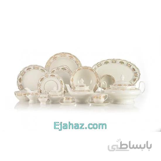 سرویس غذاخوری 12 نفره 98 پارچه بن چاینا پردیس ایزابل طرح شکیرا