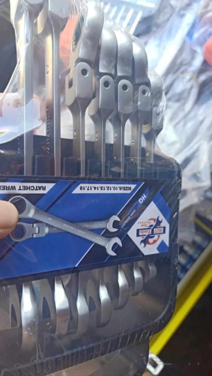 ست آچار یه سرتخت یک سر جغجغه تاشو SGT -TOOLS