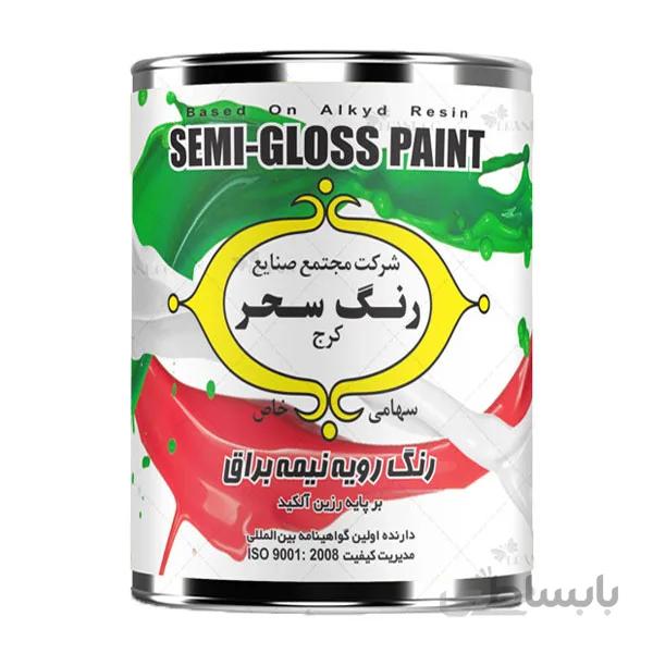 رنگ روغنی سفید نیمه براق سحر حلب