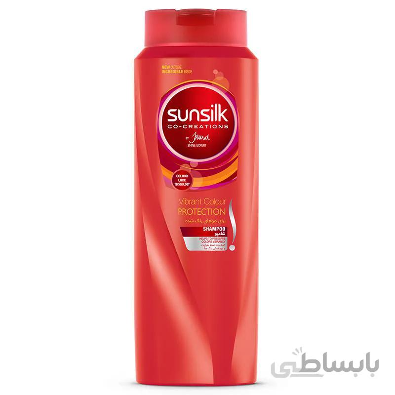 شامپو موهای رنگ شده سان سیلک 600 میل ا Sunsilk Vibrant Colour Protection Shampoo 600 ml