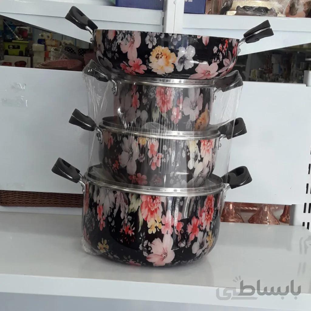 سرویس قابلمه گرانیت 8 پارچه نوزه